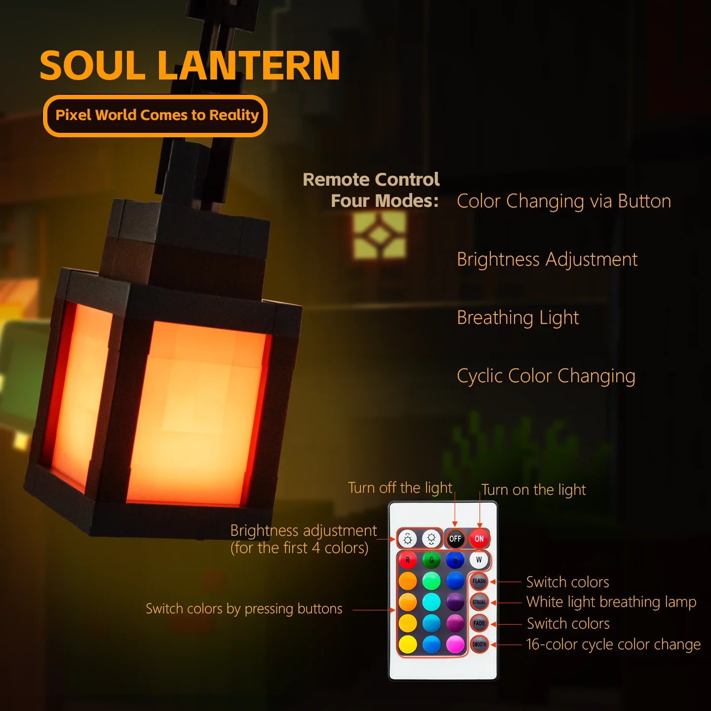 Pixel Glow™ Portable Color Lantern